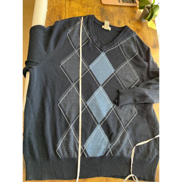 Dockers Men’s Blue XL Pullover V Neck Sweater 100% Acrylic Business Casual - Picture 5 of 7